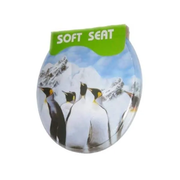Capac pentru WC 002. Soft Seat 'pinguini'
