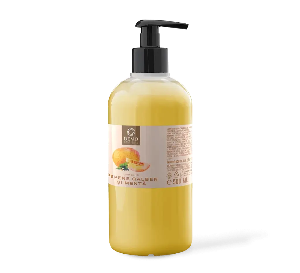 Sapun lichid pepene galben si menta 500ml DEMO 