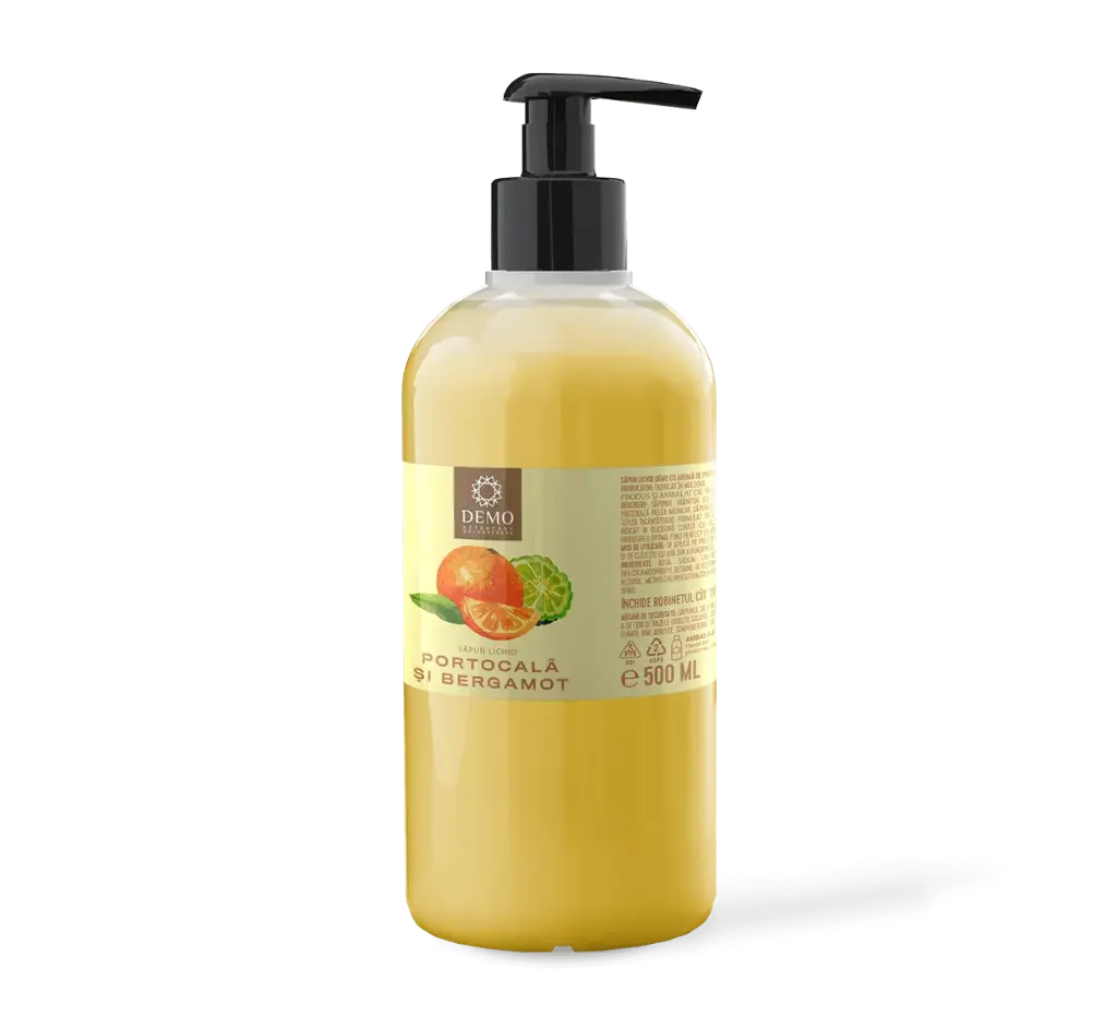 Sapun lichid portocala si bergamot 500 ml DEMO 
