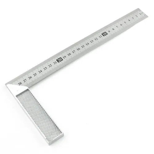 Coltar, rigla metalica, inox si aluminiu, 298x135x9mm