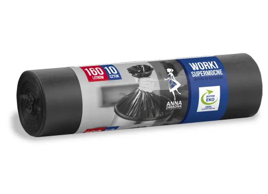 [Cod 98051] Saci p/u gunoi negre Tofix 160L*10buc.