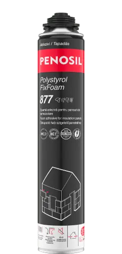 Adeziv spumă pistol Penosil Premium Polystyrol Fix Foam 877 - 750 ml, 870 g