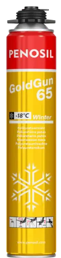 Spuma pentru montaj cu pistolul Penosil GoldGun 65 - 900 ml, 1035 g