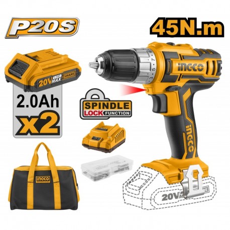 Masina de insurubat si gaurit cu acumulator INGCO Li-Ion CDLI2002