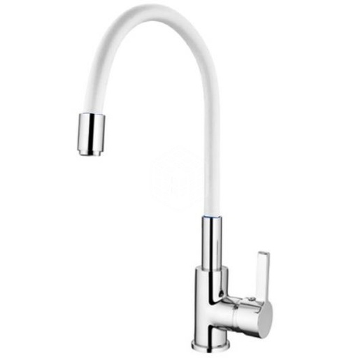 Baterie pentru bucătărie cu gât flexibil J71EB-B181 alb