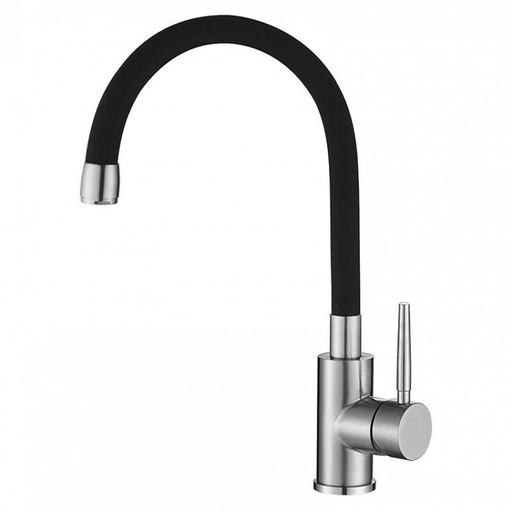 Baterie pentru bucătărie  IN-H3008E din inox cu gât flexibil