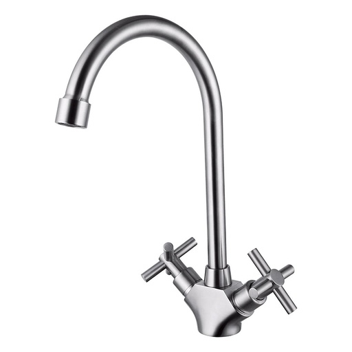 Baterie pentru bucătărie IN-H3103C din inox cu mânere în cruce