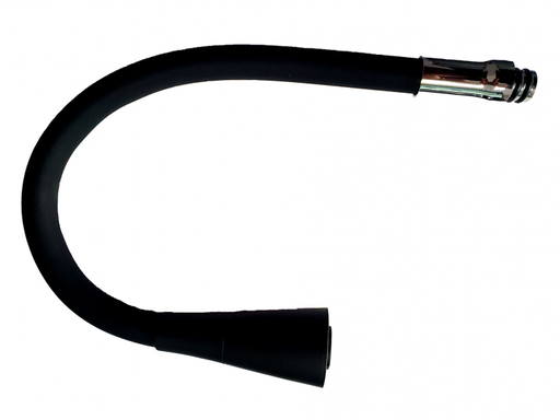 Gât cu gât flexibil cu cap mare, negru