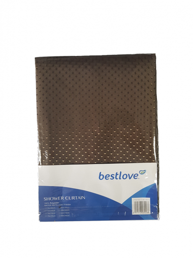 Perdea pentru duș 180*180  (maro)