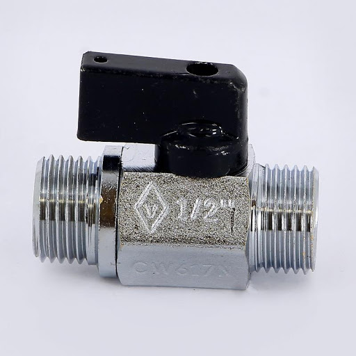 Robinet mini pentru apă cu bilă 1/2" M-M (filet exterior-exterior)