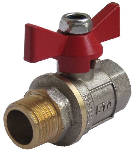 Robinet cu bilă pentru apă 3/4" F-M (Premium)