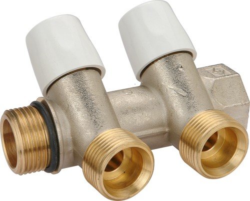 Colector cu ventil 2 ieșiri 3/4 M-F Premium
