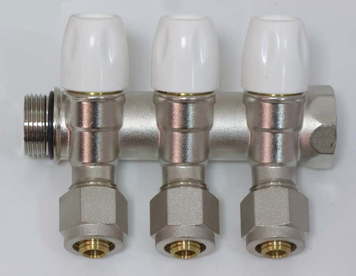 Colector cu ventil 3 ieșiri 3/4 M-F Premium