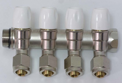 Colector cu ventil 4 ieșiri 3/4 M-F Premium