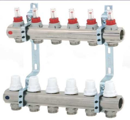 Colector 1*3/4*6 ieșiri pentru încălzire prin pardoseală