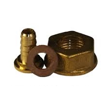 Ștuț pentru butelie cu filet stânga (metal)