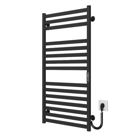 Uscător de prosoape GERA 500x800 electric inox (negru)