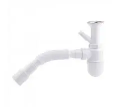 Sifon pentru chiuvetă 1 ½ / 40mm cu racord pentru mașina de spălat (Y1550)