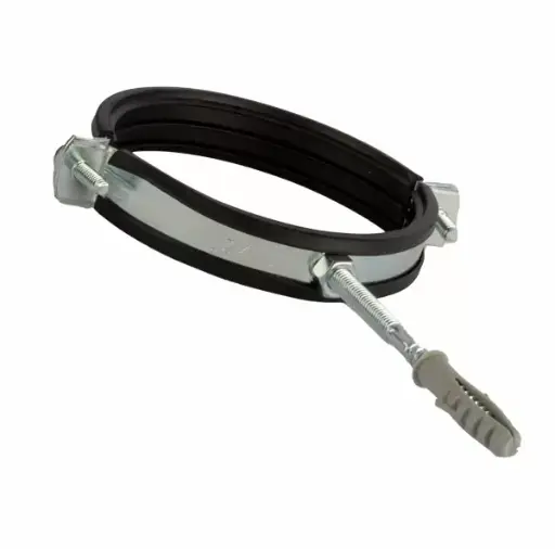 Colier metalic cu diblu Ø1" (33-37 mm), combinat M8/M10, METAKSAN