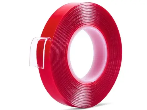 33253 Banda dublu adeziva Acrilic transparent 19mm x 5m (1 buc/blister)