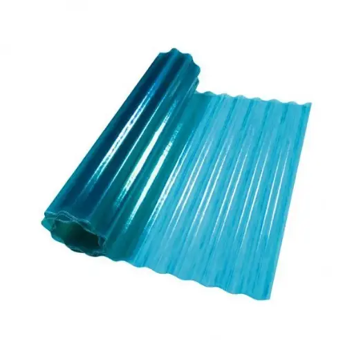 Ardezie poliester ondulata Albastru GGP H-2,0 m