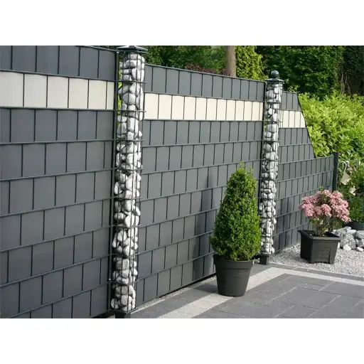 [TOB12001926DGYL] Banda de ecran pentru gard de gradina  dark gray SOLID 19cm x 26m, 1200g/m2,/4