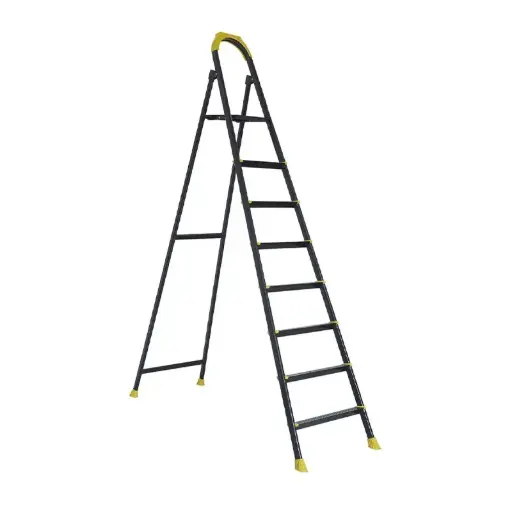 [Cod 53125] Scara 7+1 trepte din otel vopsit negru , model LEO, EUROSTEP  