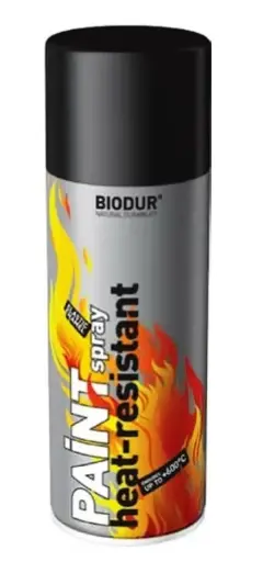 [Chiton Rosu,] Smalt-Spray rezistent la temperaturi inalte BIODUR 400 ml (Rosu) +600C