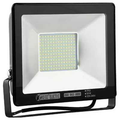 [71155 Nanu M.] Proiector LED 100 W. 10000 Lm. 6400 K.  Negru.PUMA Horoz. IP65.
