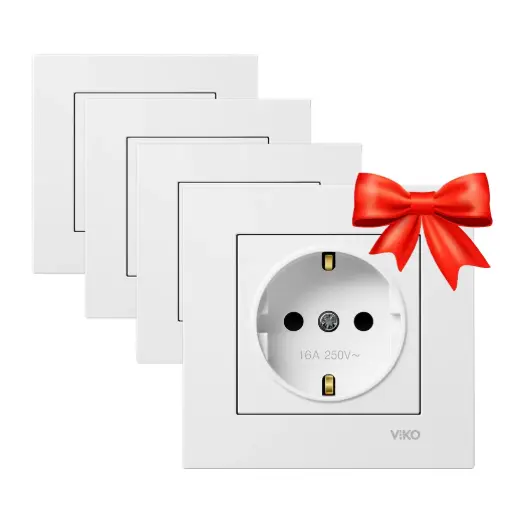 [960448] Priza cu impamantare Karre Viko by Panasonic, 16A, alba