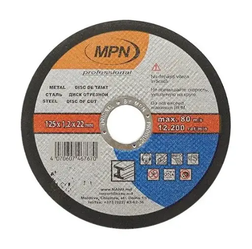 [40710] Disc de debitare p/u metal 125x2.0x22m 