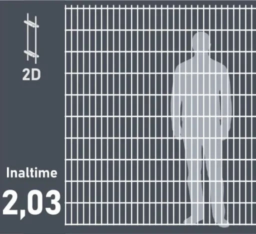 [Cod: 25203z] Panou gard DUOS, H-2,03m, Zn