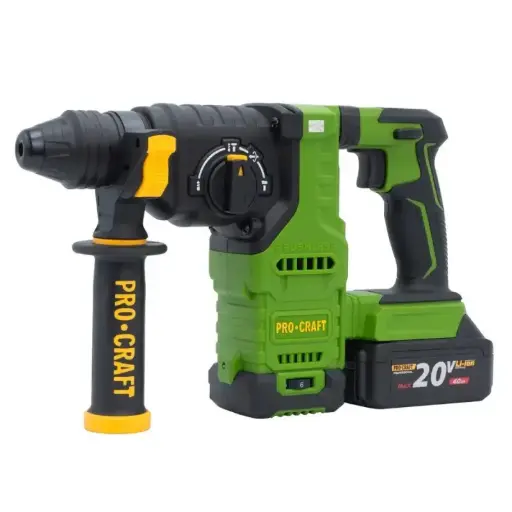[Cod 20232] Ciocan rotopercutor pe acumulator Procraft PHA30 (cu 2 baterii și încărcător)