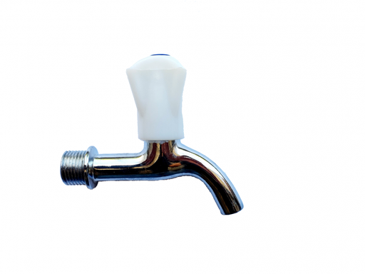 Robinet de apă 1/2" nichelat cu manetă din plastic