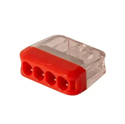 390055 Conector 24A, 4x2,5mm2,unica folosinta,50buc. Profmet