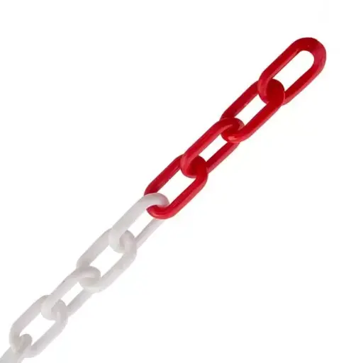 504010 Lant din plastic rosu-alb,10mm_Profmet