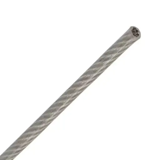 522000 DIN 3055 Cablu din otel_3,0mm (2,0+1,0) -(6x7) membr.PVC