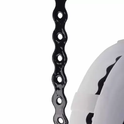 408201 Banda_12х0,7mm x 3m_TM11/3 C perforata in rulou, neagra