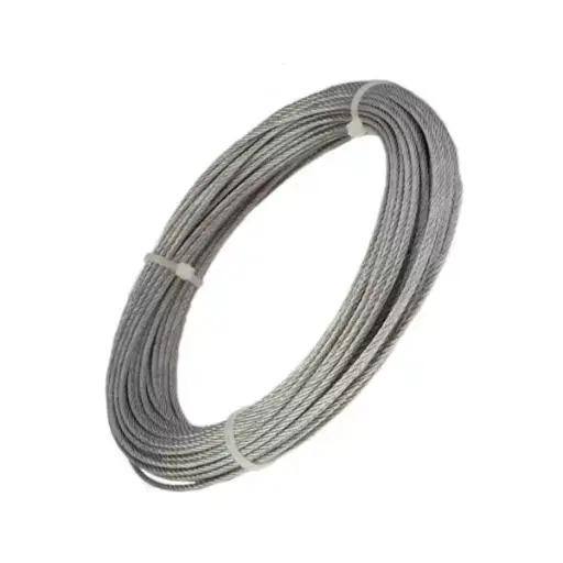 [035N00105] DIN 3053 Cablu de otel 1,5mm (tip 1x19) -inox А4