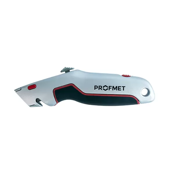 Cutter 18mm cu autoblocare din aluminiu cu 3 lame de doua tipuri Profmet