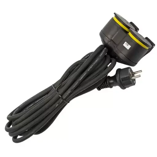 213221 Prelungitor electric_3х1,5mm 5m cu impamantare, 2 prize, IP44