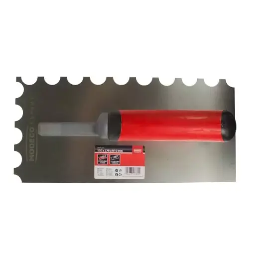 [372021 Profmet] Drisca din inox 130х270мм zimtata 10mm, cu miner bicomp. tip deschis MN-73-341