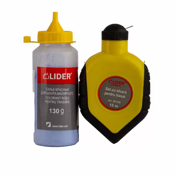 Set cu sfoara pentru trasare 15m si colorant pentru trasare Profmet