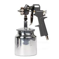 Pistol de vopsit pneumatic MP, aliment. fluid 130-210ml/min, cupa din metal de jos 850ml 
