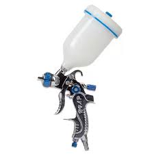 Pistol de vopsit pneumatic HVLP, aliment. fluid 100-220ml/min, cupa din plastic de sus 600ml