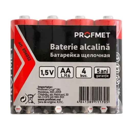 [Cod 806032] Baterie alcalina AA, 1.5V, 1buc