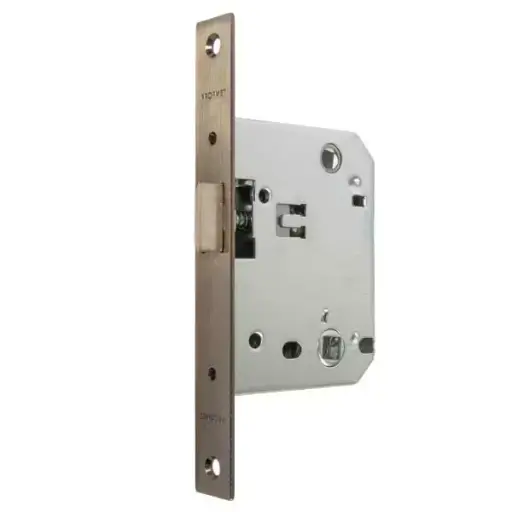 Broasca ingropata, inchizatoare plastic cu fixare, 96x74x14mm, backset 50mm, interax 70mm, nichel Profmet