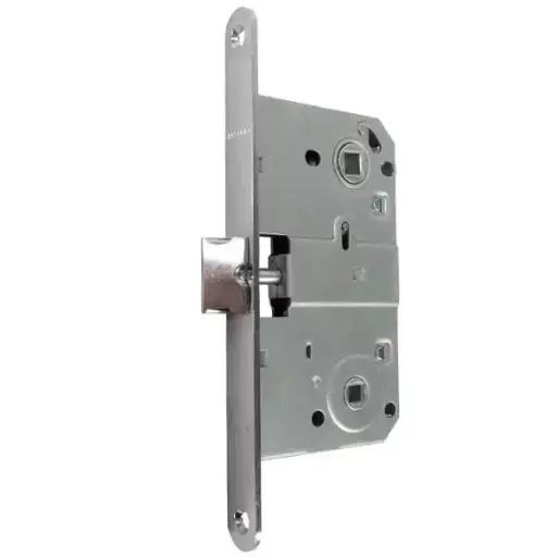 Broasca ingropata, inchizatoare metal cu fixare, 132х76х14mm, backset 50mm, interax 90mm, nichel Profmet