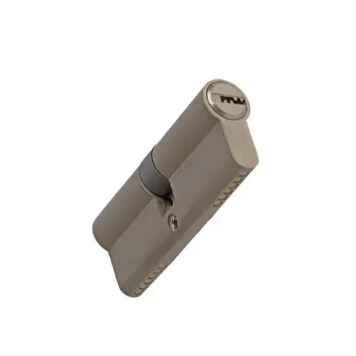 [Cod 437009] Cilindru siguranta 90mm(40/50) seria 100 cheie-cheie corp zinc culoare nichel satin 5 chei