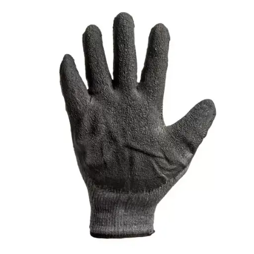 373314 Mănuși din bumbac gri, acoperire spumă gri de latex tur. inc., man. tric. 9 "(L) Profmet
